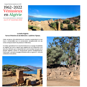 Exposition sur le voyage vénissian en Algérie. Jour 5 page 2